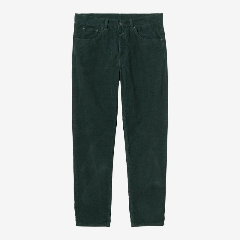 Carhartt WIP Herren Newel Ford Cordhose | Grün gewaschen