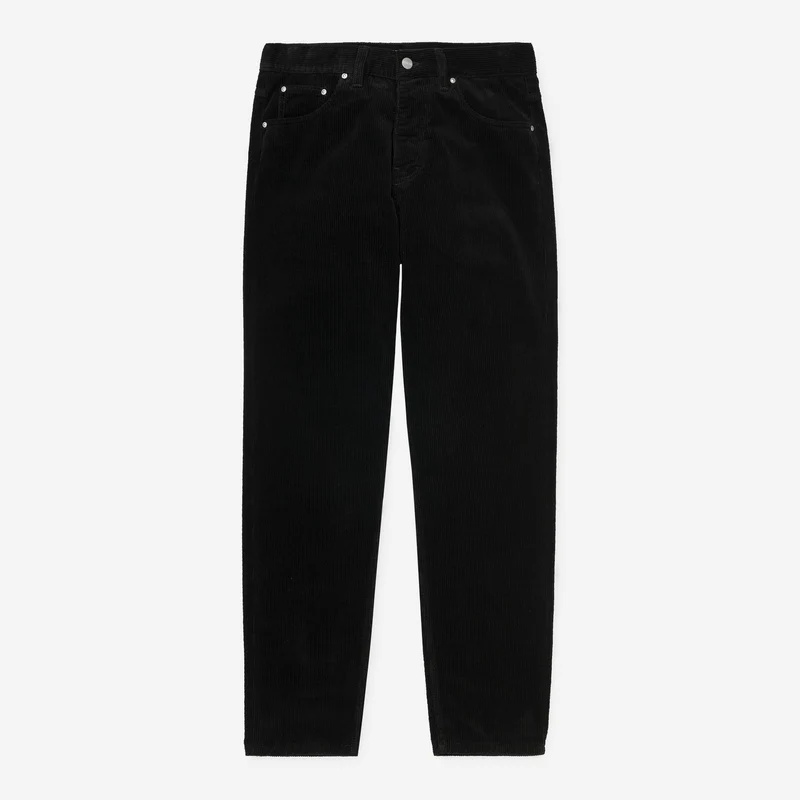 Carhartt WIP Herren Newel Coventry Cordhose | Schwarz gewaschen