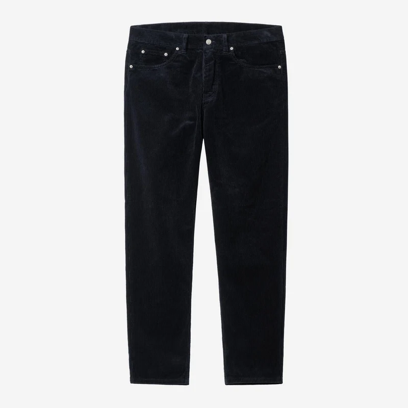 Carhartt WIP Herren Newel Coventry Cordhose | Dunkelblau gewaschen