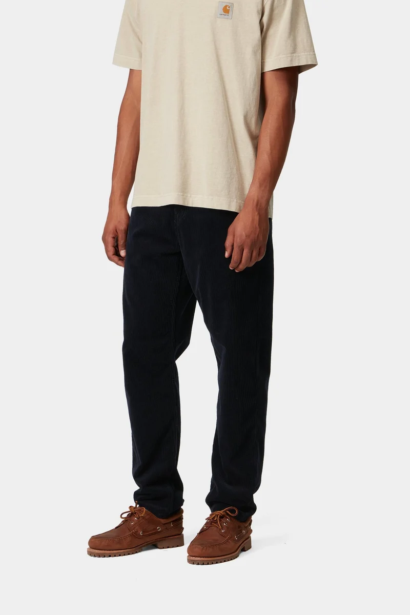 Carhartt WIP Herren Newel Coventry Cordhose | Dunkelblau gewaschen