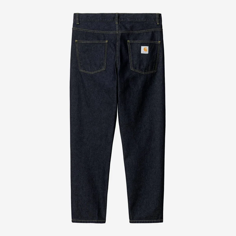 Carhartt WIP Herren Newel Hose | Blau, einfarbig gewaschen