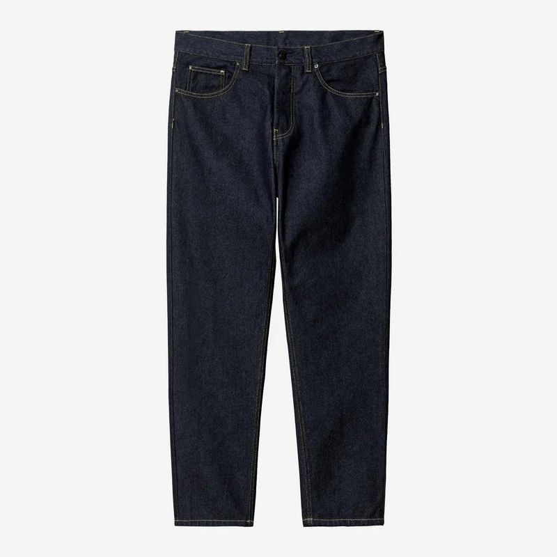 Carhartt WIP Herren Newel Hose | Blau, einfarbig gewaschen