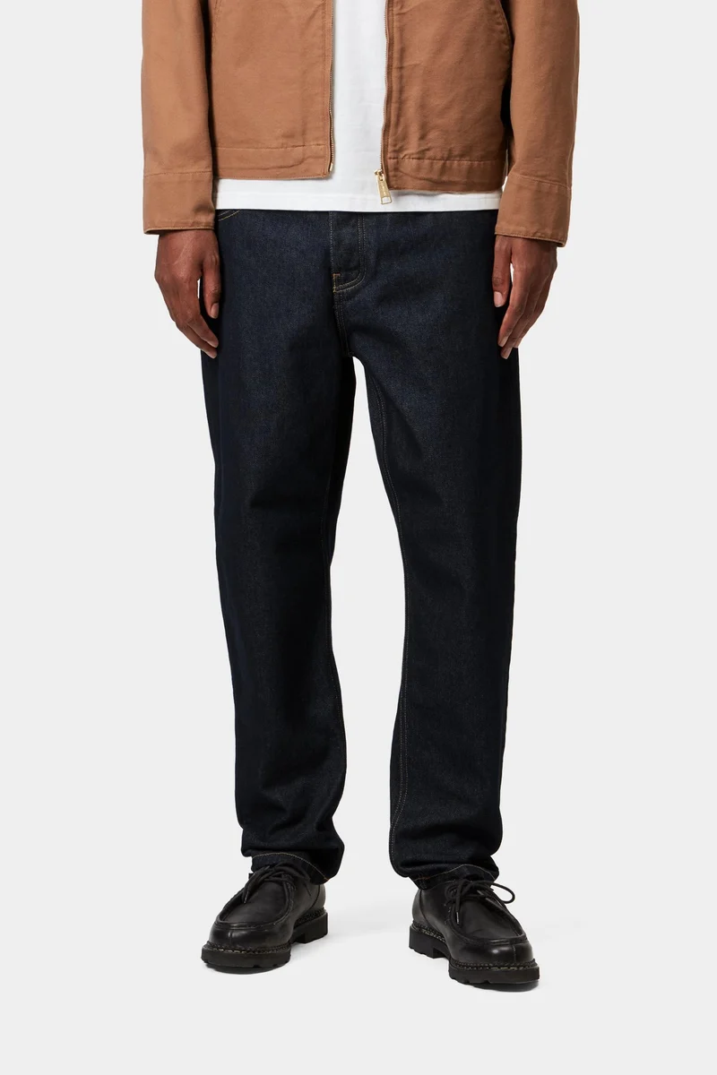 Carhartt WIP Herren Newel Hose | Blau, einfarbig gewaschen