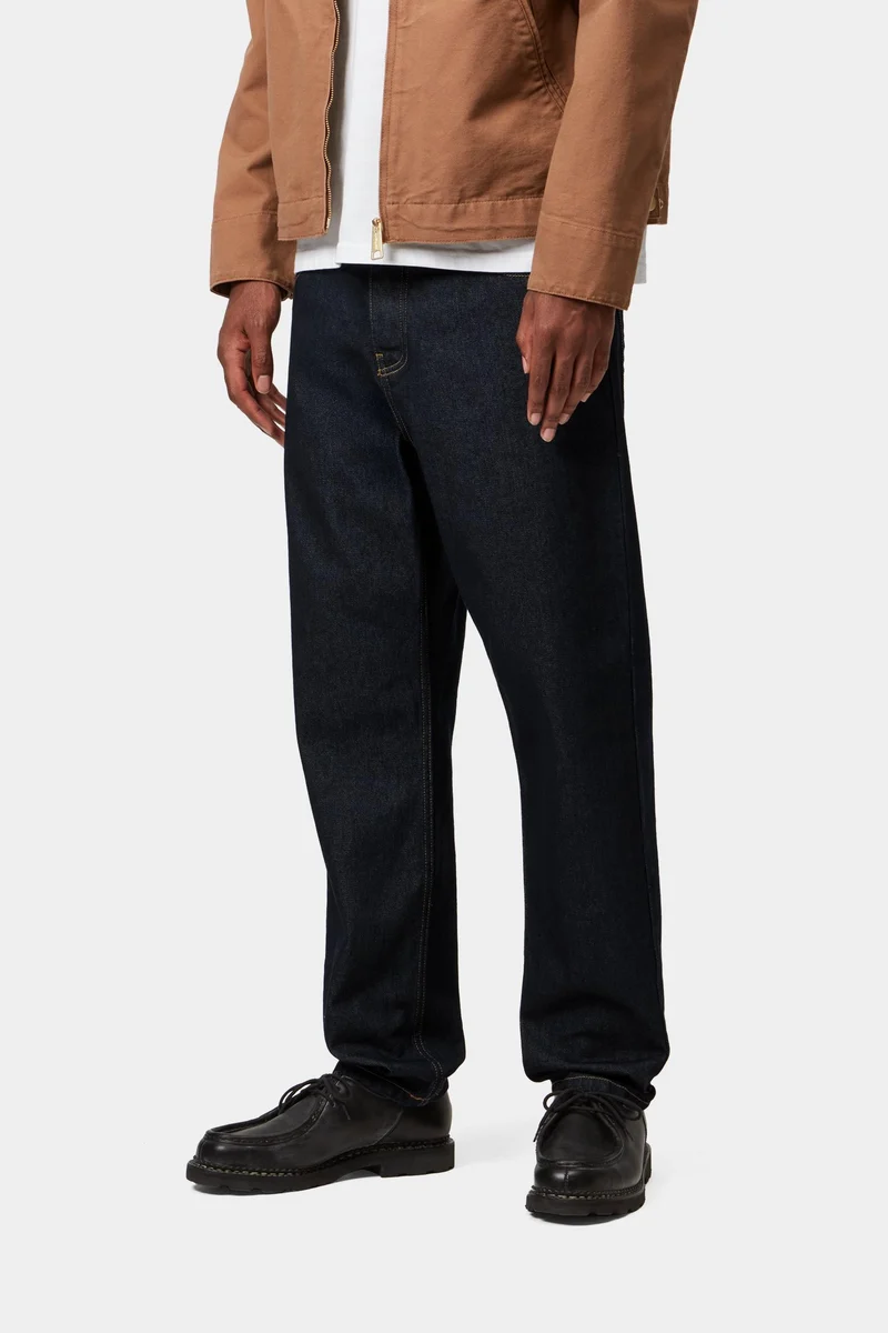 Carhartt WIP Herren Newel Hose | Blau, einfarbig gewaschen