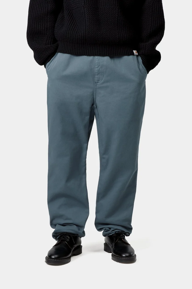 Carhartt WIP Herren Flint Moraga Twill Hose | Büroblau, stückgefärbt