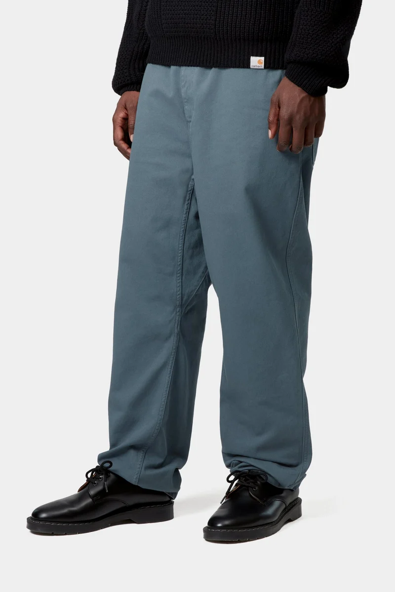 Carhartt WIP Herren Flint Moraga Twill Hose | Büroblau, stückgefärbt