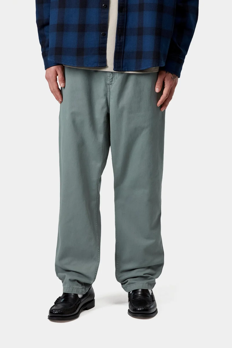 Carhartt WIP Herren Flint Moraga Twill Hose | Samtgrün, stückgefärbt