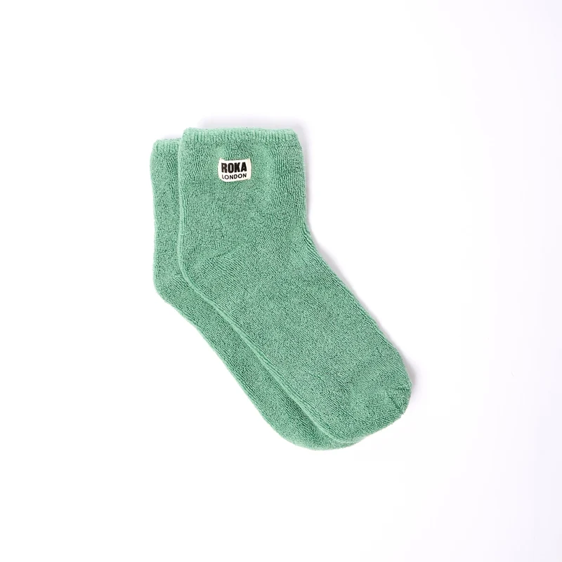 ROKA Watford Bio-Baumwoll-Crop-Socken | Matcha