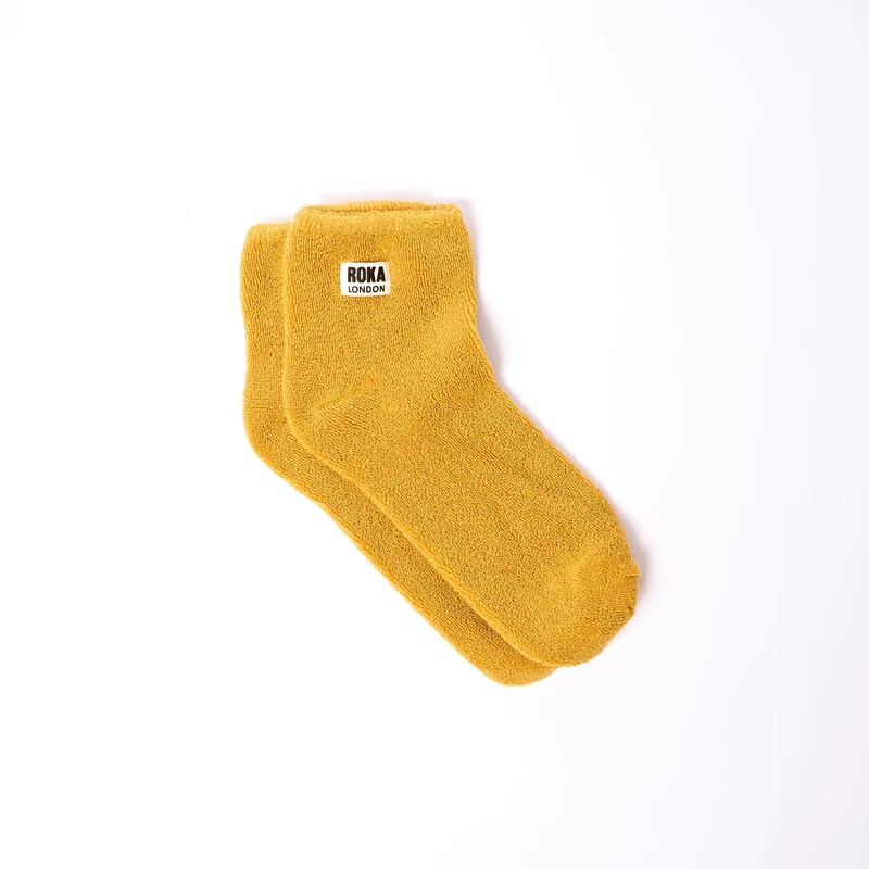 ROKA Watford Bio-Baumwoll-Crop-Socken | Mais