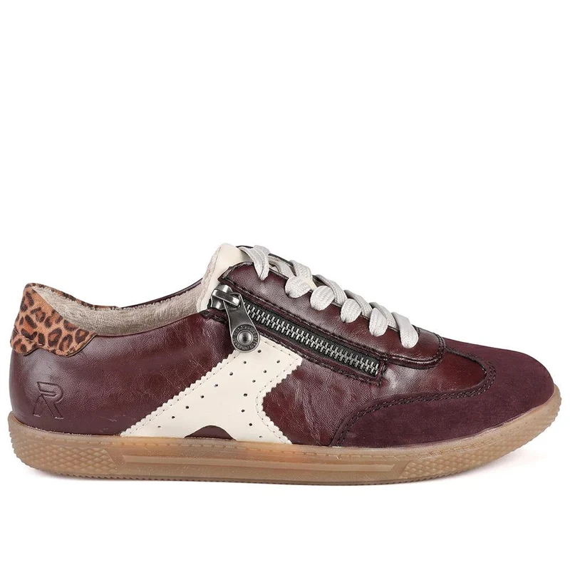 Extra-Cushioned Dual-Fastening Trainers - RKR41511 / 326 827 - Burgundy