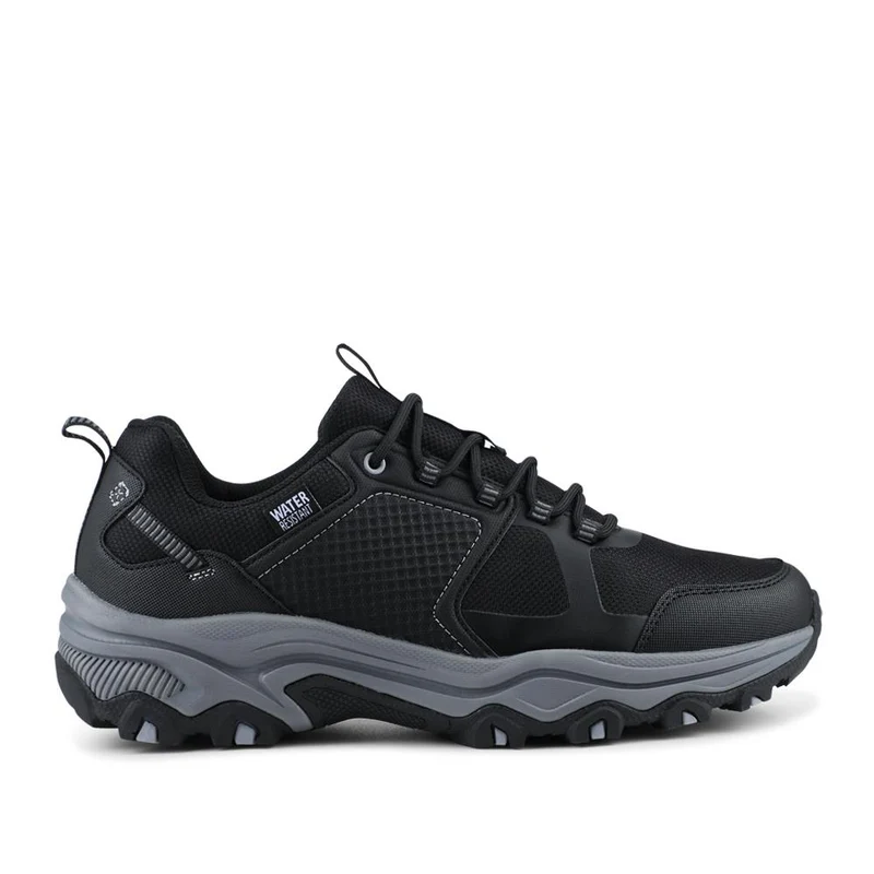 Wide Fit Rugged Water Resistant Walking Shoes - SUNCH42000 / 327 906 - Black-Black