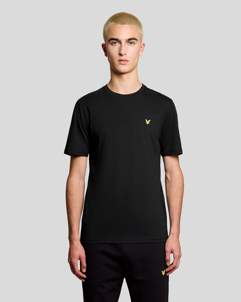 Lyle & Scott Herren-Sport-T-Shirt mit kurzen Ärmeln | Tiefschwarz