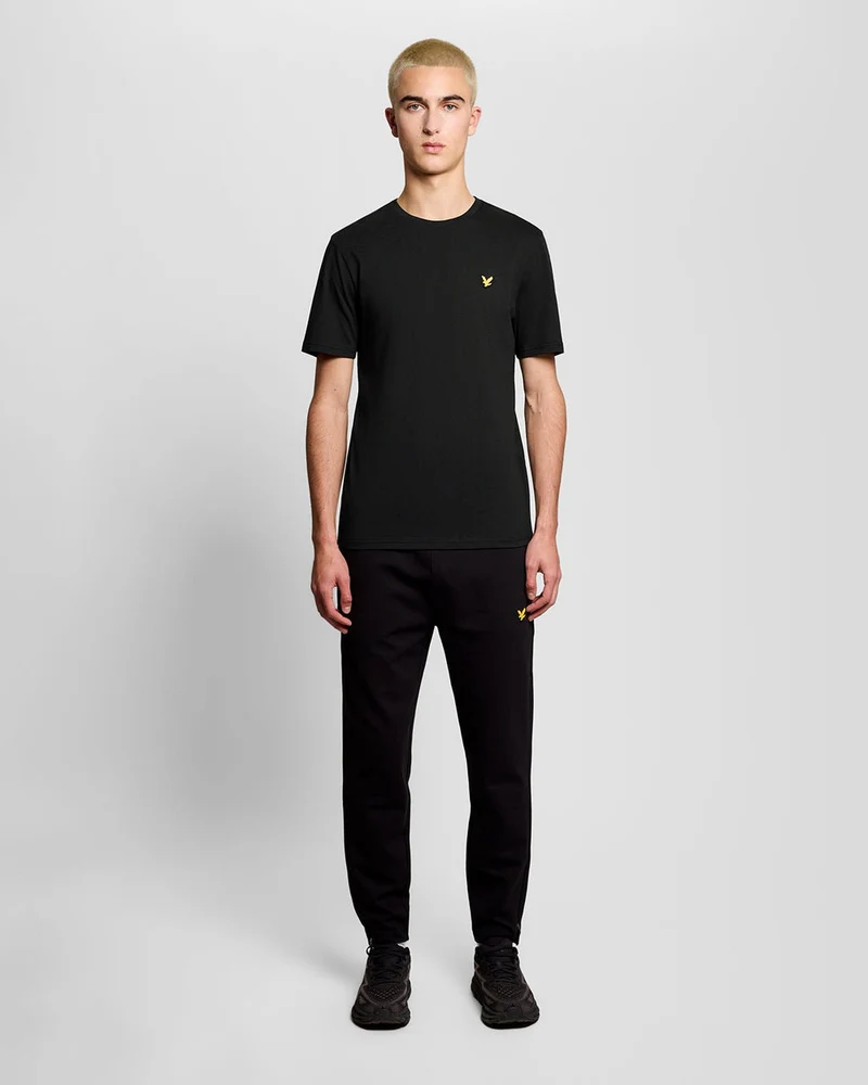 Lyle & Scott Herren-Sport-T-Shirt mit kurzen Ärmeln | Tiefschwarz