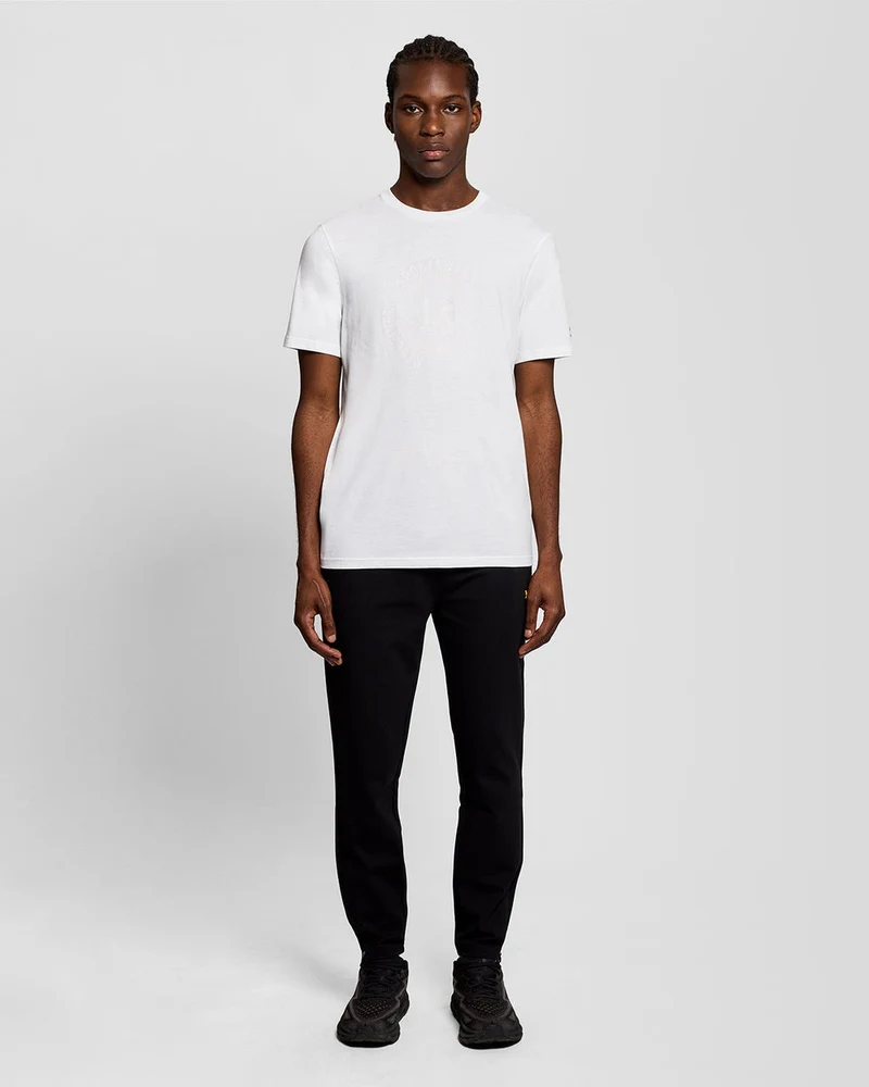 Lyle & Scott Herren-T-Shirt mit Grafiklogo im Sport-Look | Weiß