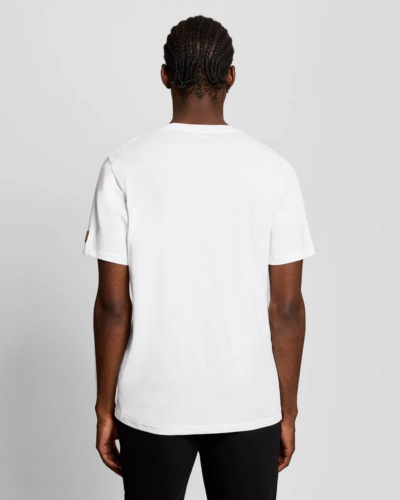 Lyle & Scott Herren-T-Shirt mit Grafiklogo im Sport-Look | Weiß
