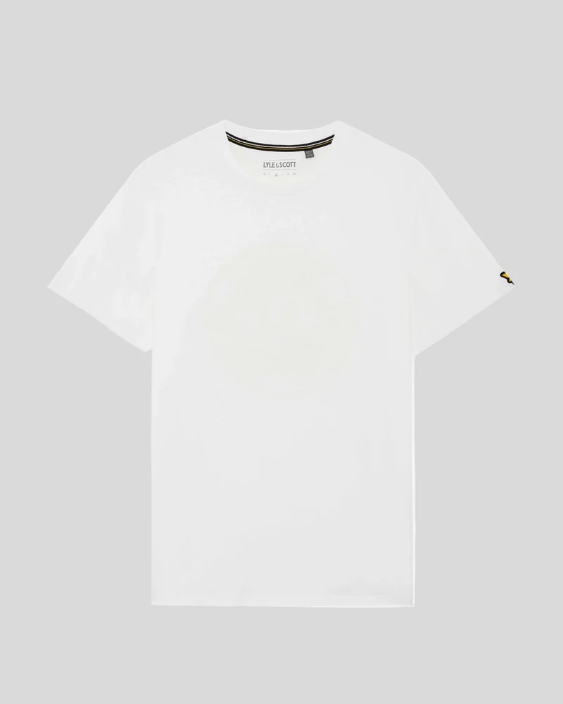 Lyle & Scott Herren-T-Shirt mit Grafiklogo im Sport-Look | Weiß