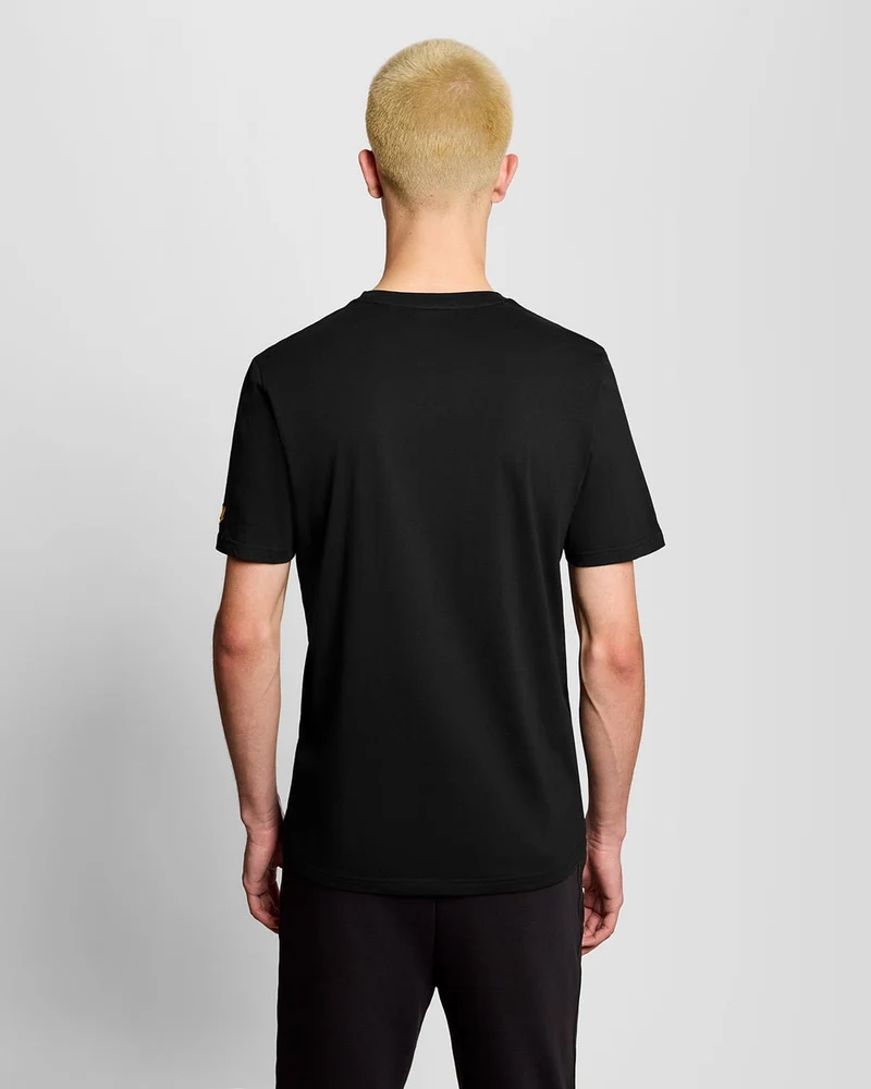Lyle & Scott Herren-T-Shirt mit Grafiklogo „Sports Redefined“ | Tiefschwarz