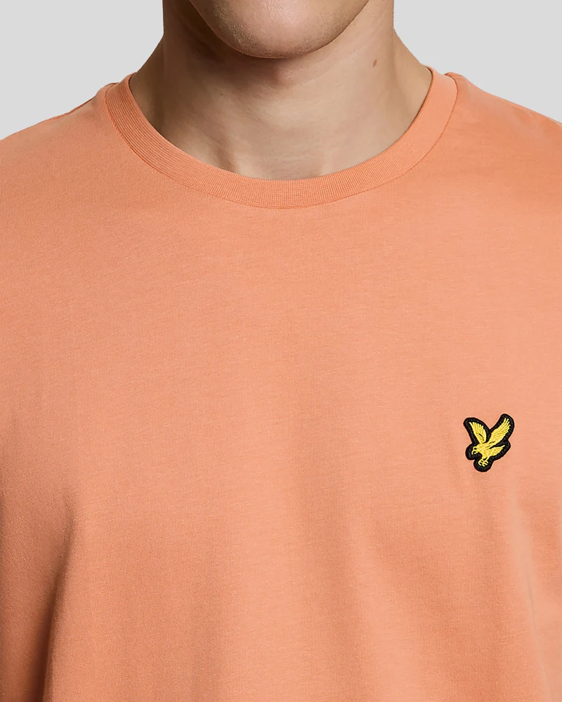 Lyle & Scott Herren-T-Shirt aus Baumwolle mit Rundhalsausschnitt | Terrakotta-Topf