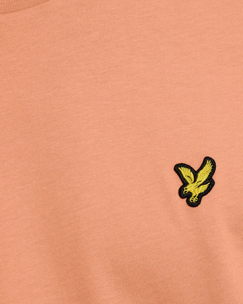 Lyle & Scott Herren-T-Shirt aus Baumwolle mit Rundhalsausschnitt | Terrakotta-Topf