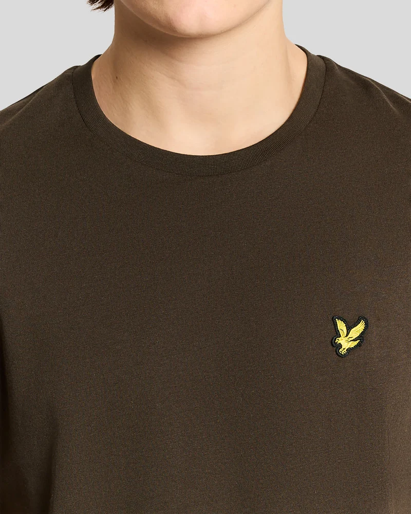 Lyle & Scott Herren-T-Shirt aus Baumwolle mit Rundhalsausschnitt | Ebenholz