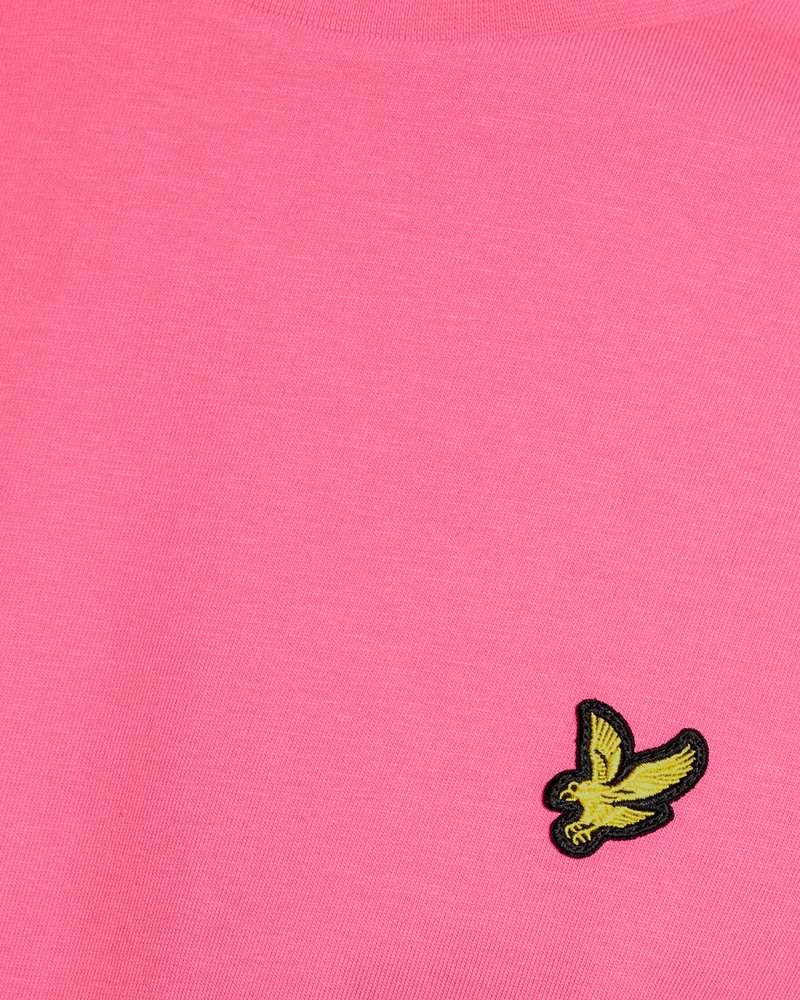 Lyle & Scott Herren-T-Shirt aus Baumwolle mit Rundhalsausschnitt | Pink