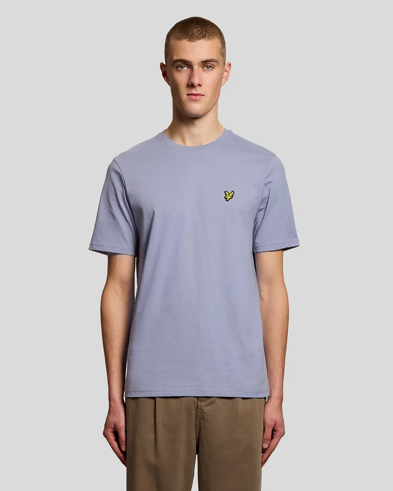 Lyle & Scott Herren-T-Shirt aus Baumwolle mit Rundhalsausschnitt | Bubble Blue