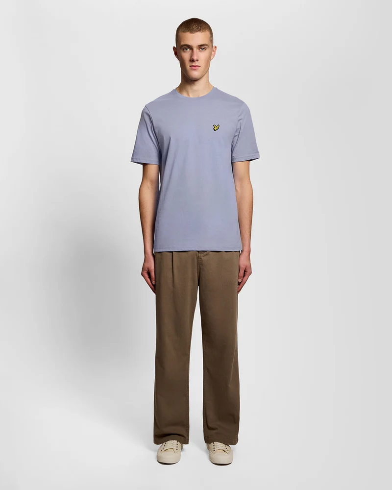 Lyle & Scott Herren-T-Shirt aus Baumwolle mit Rundhalsausschnitt | Bubble Blue