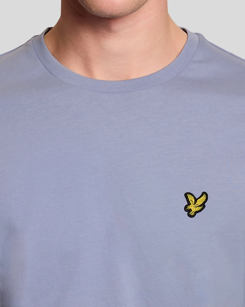 Lyle & Scott Herren-T-Shirt aus Baumwolle mit Rundhalsausschnitt | Bubble Blue