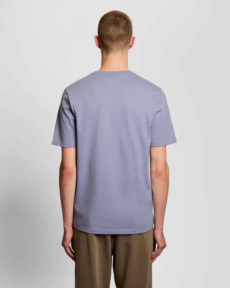 Lyle & Scott Herren-T-Shirt aus Baumwolle mit Rundhalsausschnitt | Bubble Blue