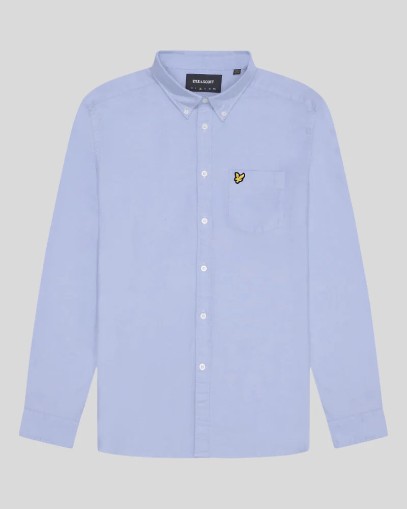 Lyle & Scott Herren-Baumwollhemd mit Knopfleiste | Riviera
