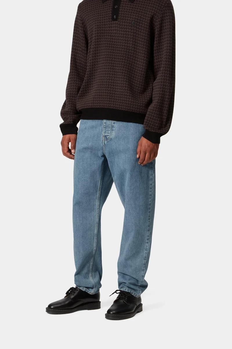 Carhartt WIP Herren Newel Hose | Blauer Stein gebleicht