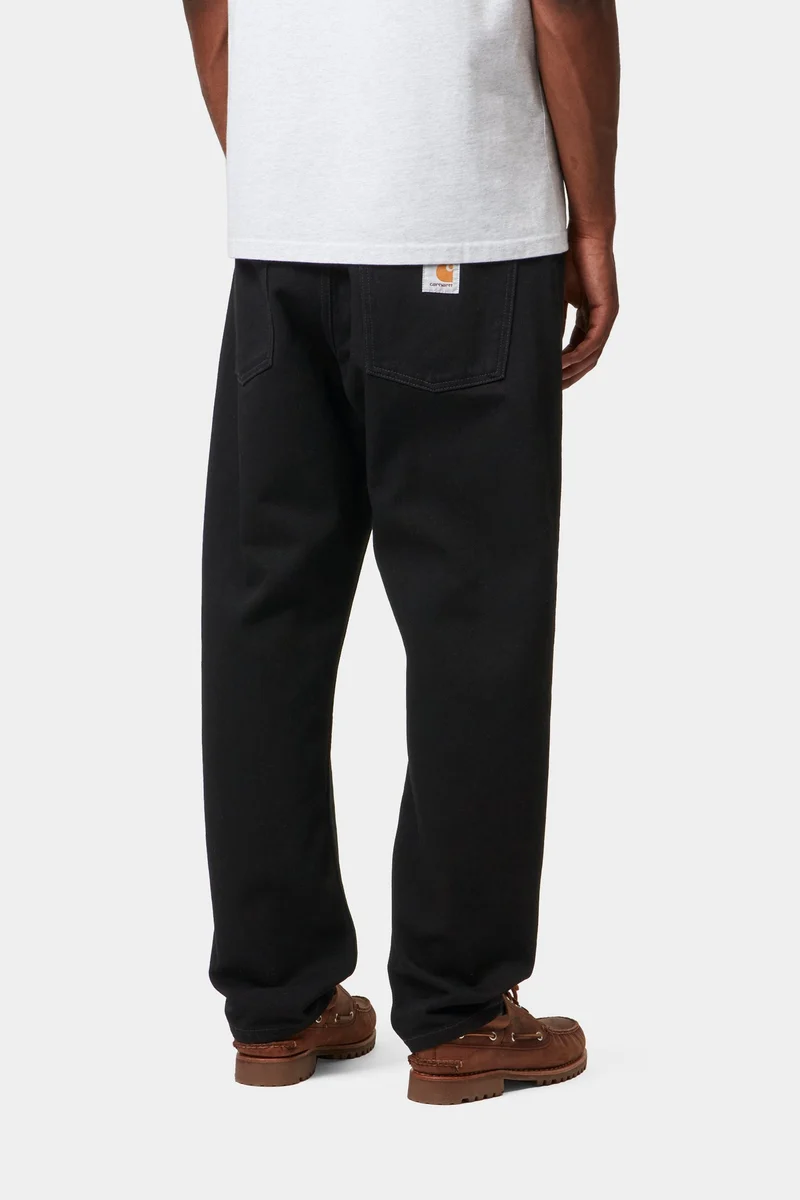 Carhartt WIP Herren Newel Hose | Schwarz, einfarbig gewaschen