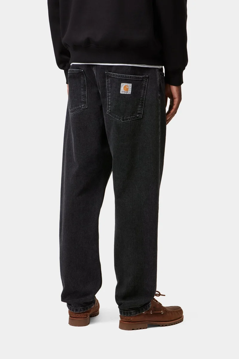 Carhartt WIP Herren Newel Hose | Schwarz Stone Washed