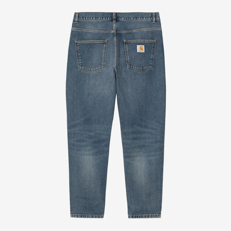 Carhartt WIP Herren Newel Hose | Dunkelblau, Used-Look