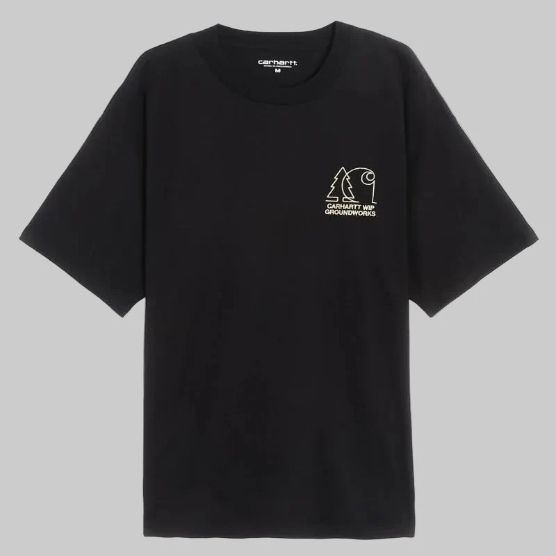 Carhartt WIP Groundworks Herren-T-Shirt – Schwarz