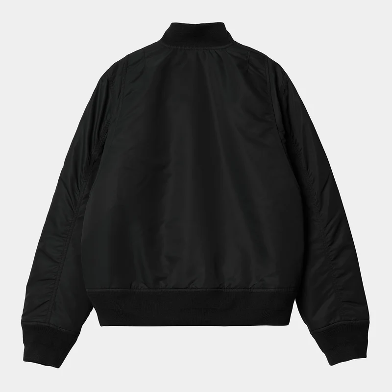 Carhartt WIP Olten Bomberjacke für Damen – Schwarz/Rauchgrün