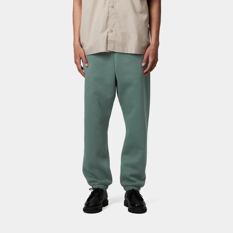 Carhartt WIP Herren Chase Jogginghose - Silber Kiefer / Gold