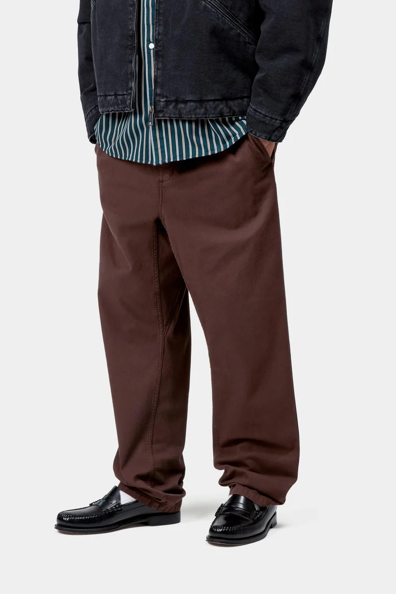 Carhartt WIP Herren Flint Moraga Twill Hose | Palisander Stückgefärbt