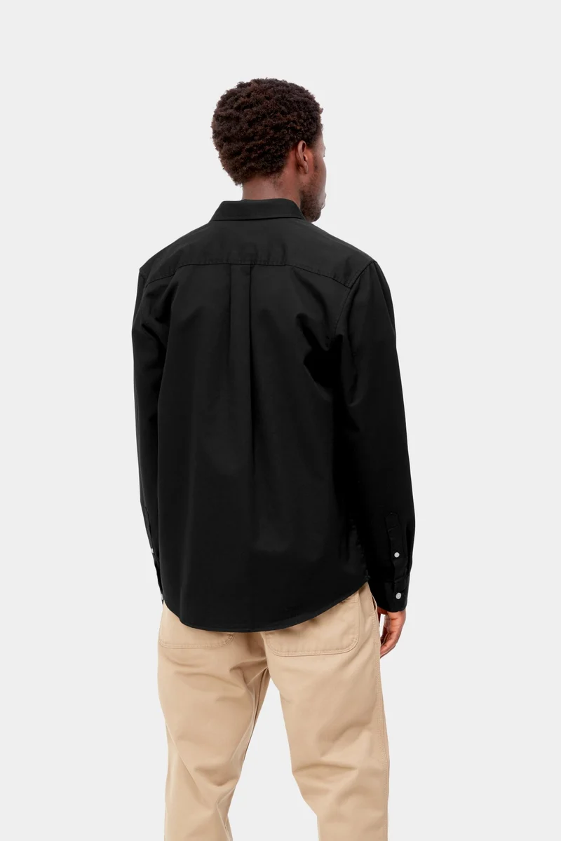 Carhartt WIP Madison Herrenhemd | Schwarz / Wachs