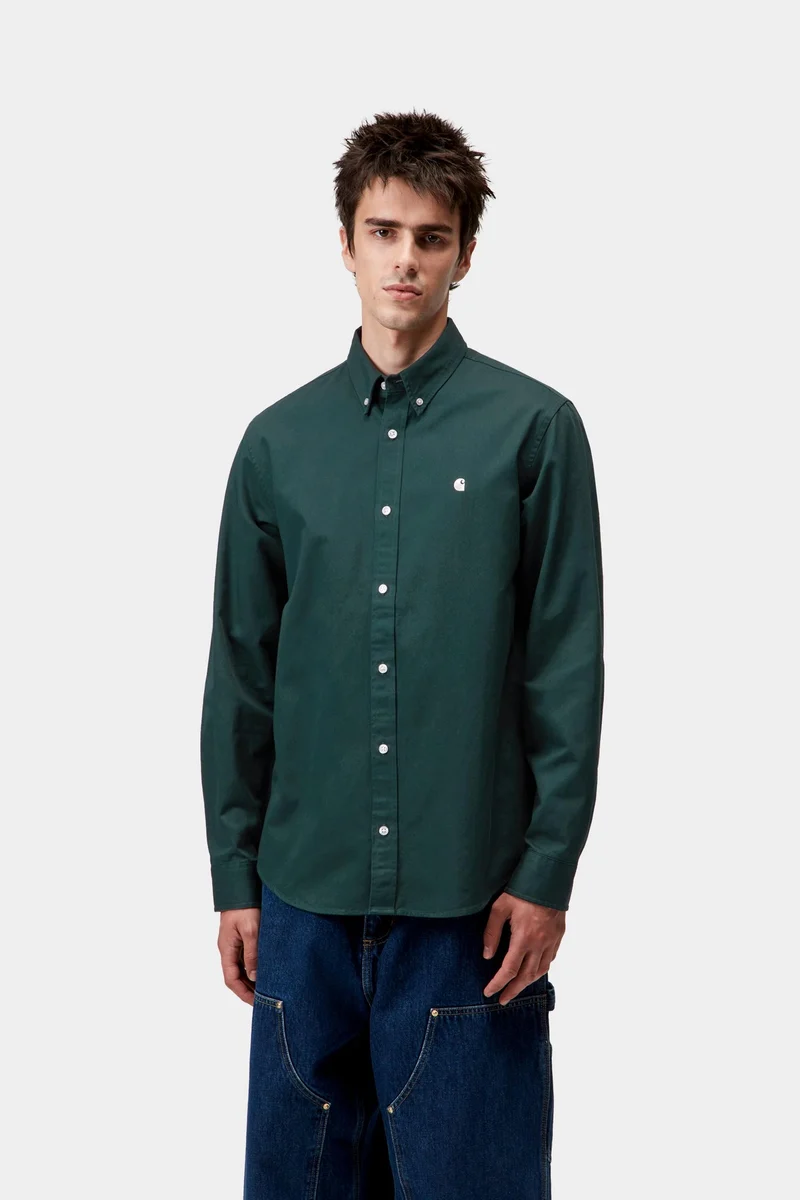 Carhartt WIP Herrenhemd Madison | Dunkelbraun