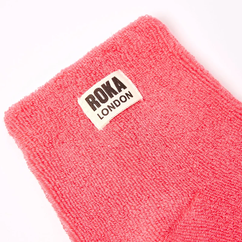 ROKA Watford Bio-Baumwoll-Crop-Socken | Koralle