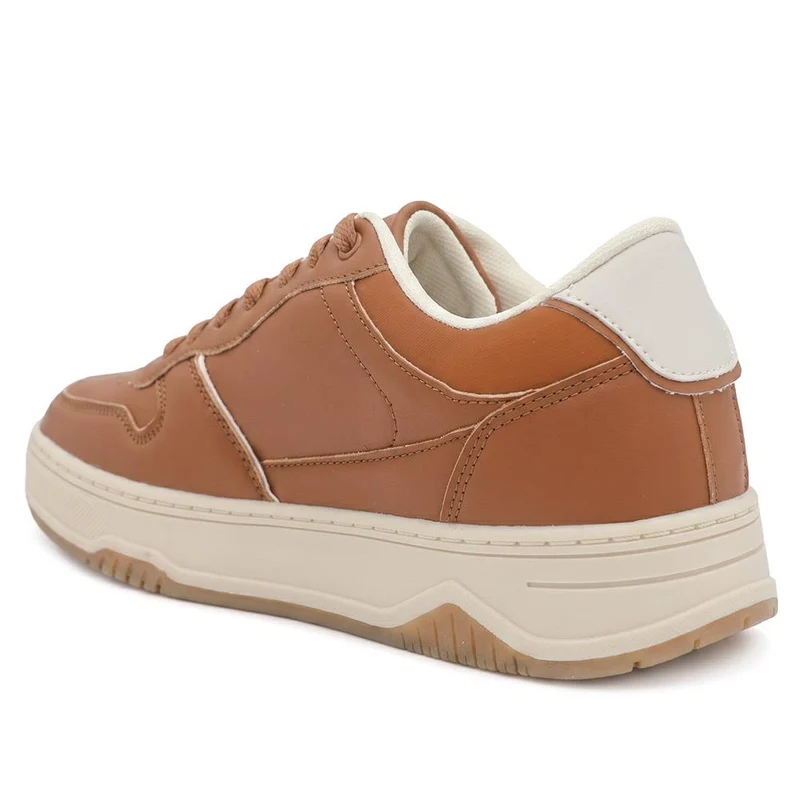 US Polo Assn Low Top Lace Up Trainers - USPOL43009 / 330 482 - Tan