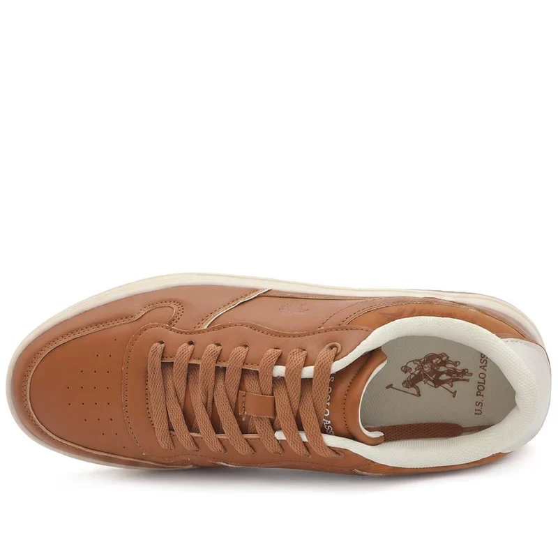 US Polo Assn Low Top Lace Up Trainers - USPOL43009 / 330 482 - Tan
