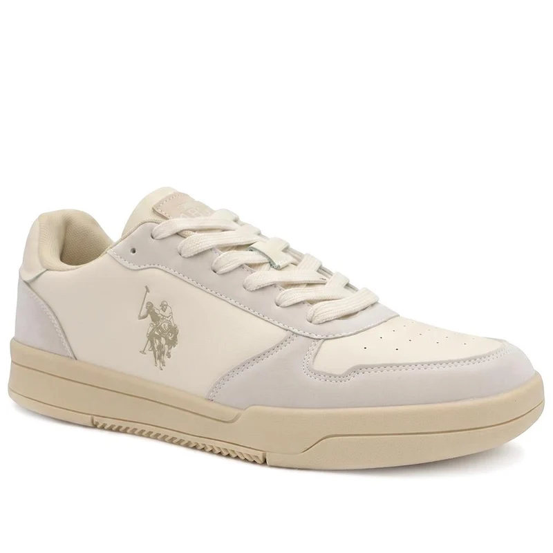 US Polo Assn Steve Lace Up Trainers - USPOL43003 / 330 484 - White