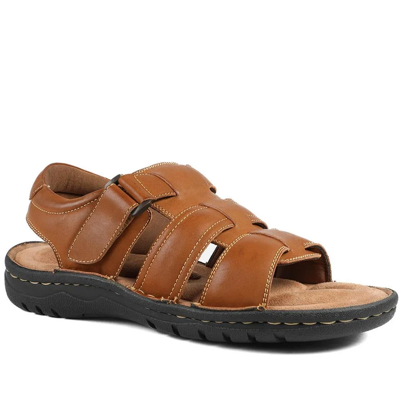 Leather Buckle Fastening Sandals - AATRA43007 / 328 941