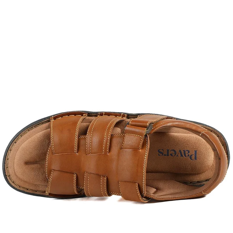 Leather Buckle Fastening Sandals - AATRA43007 / 328 941 - Tan