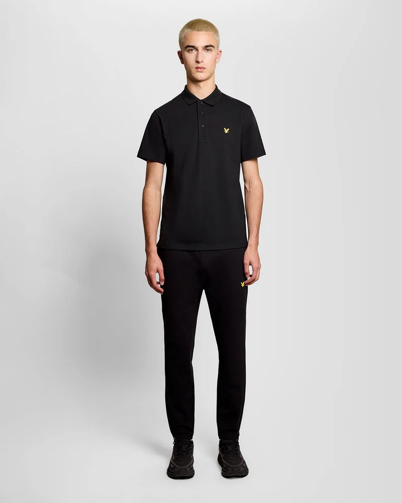 Lyle & Scott Herren-Sportpoloshirt | Tiefschwarz