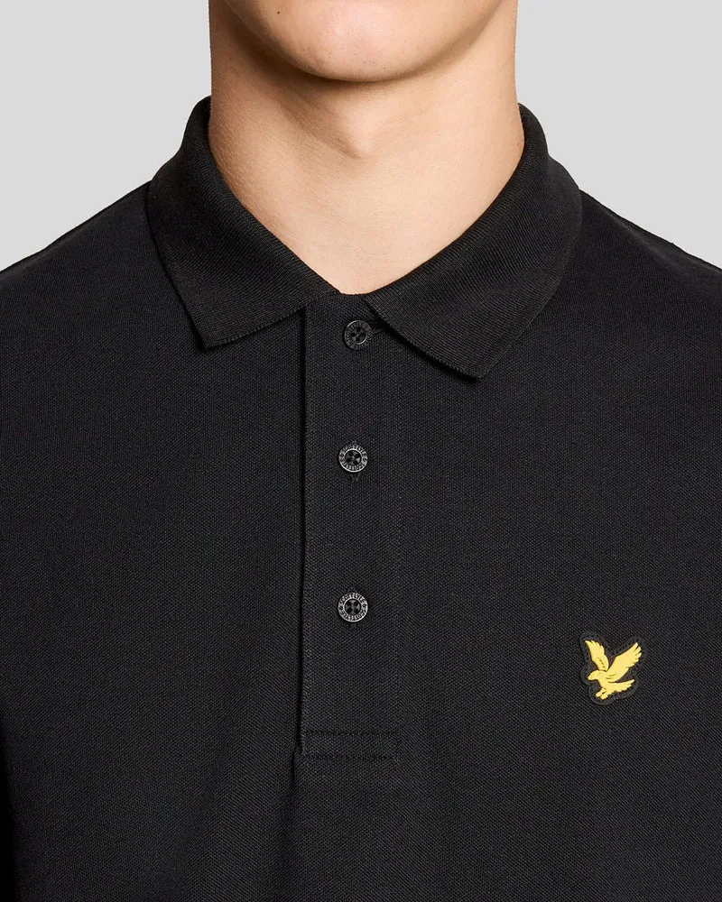 Lyle & Scott Herren-Sportpoloshirt | Tiefschwarz