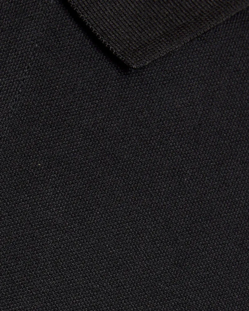Lyle & Scott Herren-Sportpoloshirt | Tiefschwarz