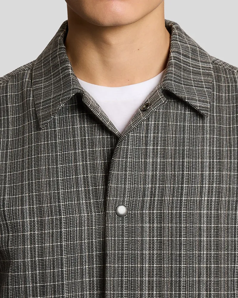 Lyle & Scott Leichtes Herren-Overshirt mit Karomuster | Lack
